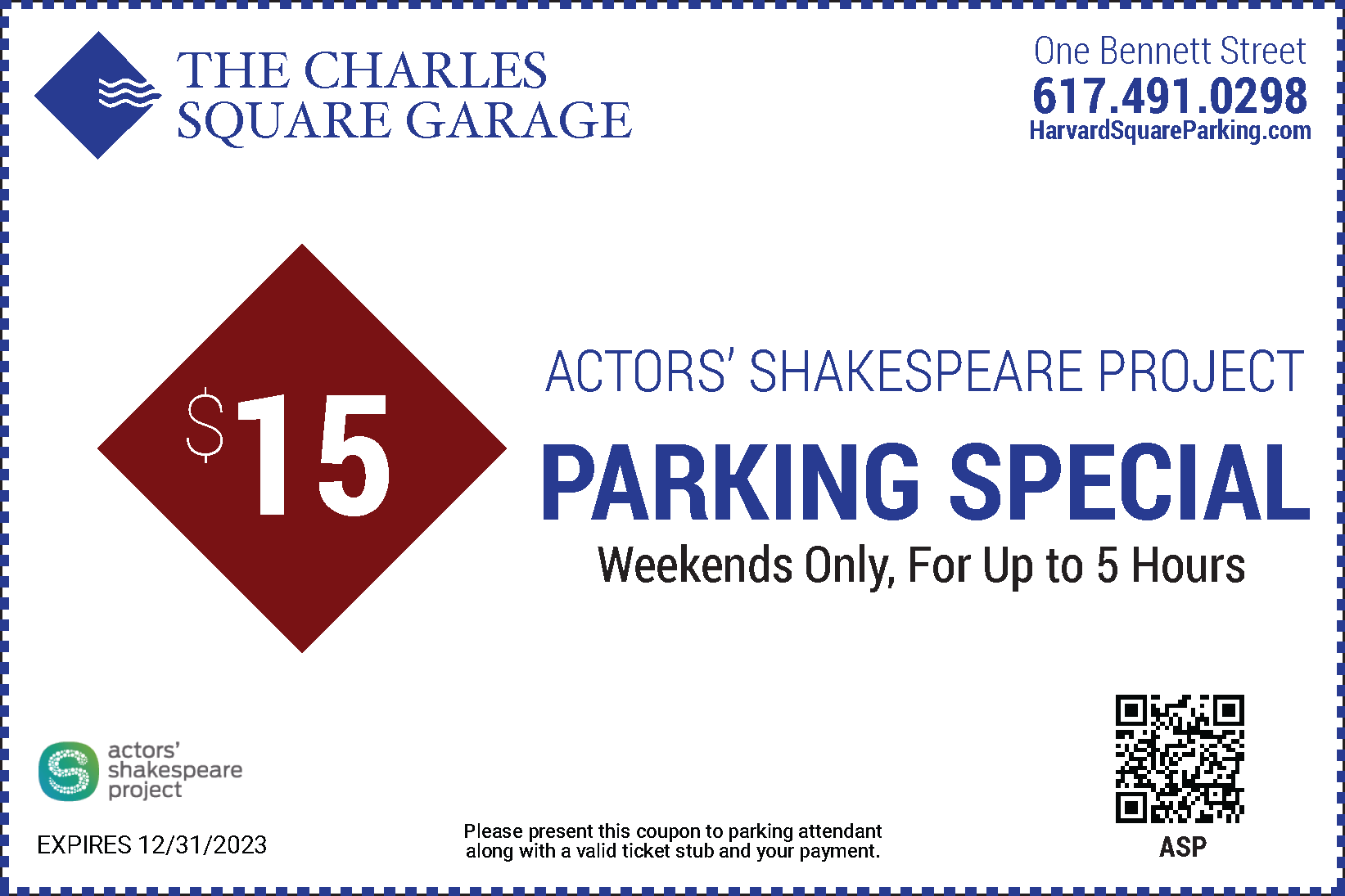 $15 Weekend Actor's Shakespeare 